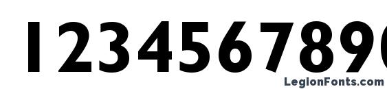 Gals Bold Font, Number Fonts