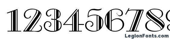 Gambler Regular DB Font, Number Fonts