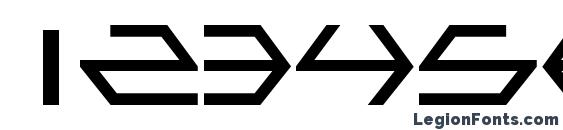 Gamma Sentry Font, Number Fonts