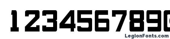 Gang of Three Font, Number Fonts