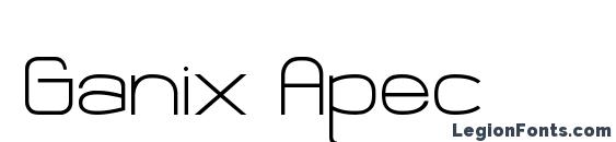 Ganix Apec font, free Ganix Apec font, preview Ganix Apec font