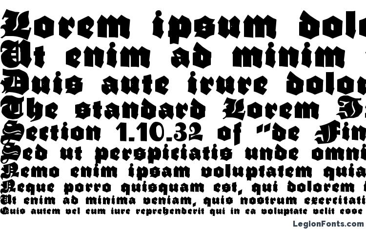 specimens Ganz Grobe Gotisch font, sample Ganz Grobe Gotisch font, an example of writing Ganz Grobe Gotisch font, review Ganz Grobe Gotisch font, preview Ganz Grobe Gotisch font, Ganz Grobe Gotisch font