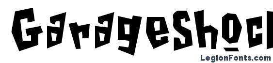 GarageShock font, free GarageShock font, preview GarageShock font