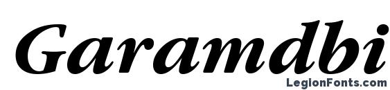 Garamdbi font, free Garamdbi font, preview Garamdbi font