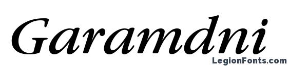 шрифт Garamdni, бесплатный шрифт Garamdni, предварительный просмотр шрифта Garamdni