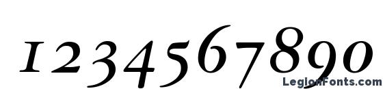 Garamond 3 Bold Italic Old Style Figures Font, Number Fonts