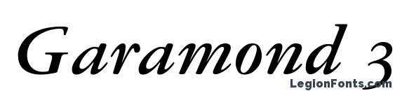 Шрифт Garamond 3 Bold Italic Old Style Figures