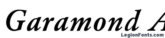 Шрифт Garamond A.Z PS Bold Italic