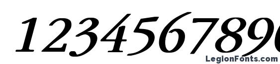 Garamond Bold Italic Font, Number Fonts