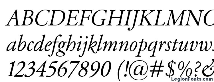 glyphs Garamond Classico Italic font, сharacters Garamond Classico Italic font, symbols Garamond Classico Italic font, character map Garamond Classico Italic font, preview Garamond Classico Italic font, abc Garamond Classico Italic font, Garamond Classico Italic font