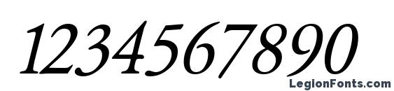 Garamond Classico Italic Font, Number Fonts