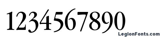 Garamond Cond 40 LightA Font, Number Fonts