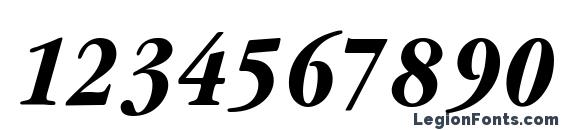 Garamond cond Bold Italic Font, Number Fonts