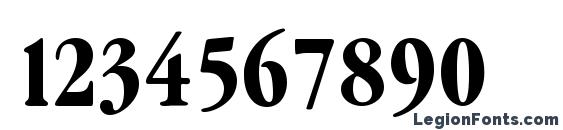 Garamond cond Bold Font, Number Fonts