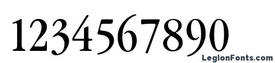 Garamond cond Light Font, Number Fonts