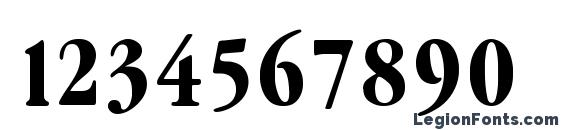 Garamond Condenced Bold Font, Number Fonts