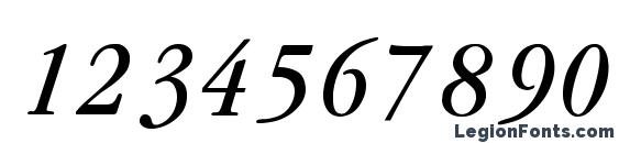 Garamond Condenced Normal It Font, Number Fonts