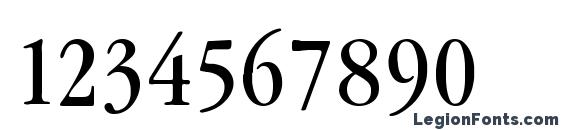 Garamond Condenced Normal Font, Number Fonts