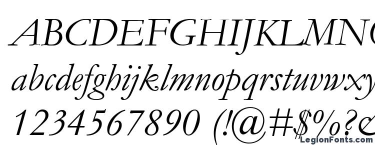 glyphs Garamond italic font, сharacters Garamond italic font, symbols Garamond italic font, character map Garamond italic font, preview Garamond italic font, abc Garamond italic font, Garamond italic font