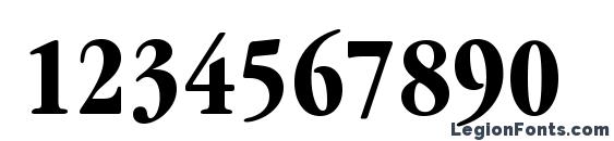 Garamond ITC Bold Condensed BT Font, Number Fonts