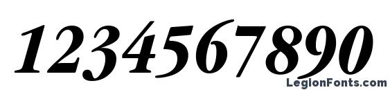 Garamond ITC Bold Condensed Italic BT Font, Number Fonts