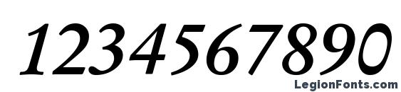 Garamond Kursiv Halbfett Font, Number Fonts