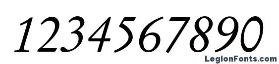 Garamond Kursiv Font, Number Fonts