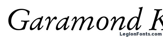 Garamond Kursiv font, free Garamond Kursiv font, preview Garamond Kursiv font