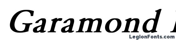 Шрифт Garamond Normal Bold Italic