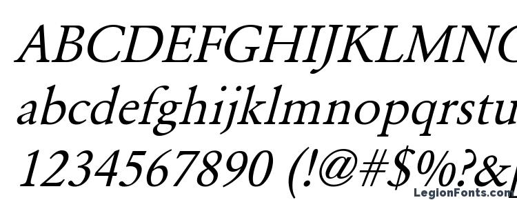 glyphs Garamond Normal Italic font, сharacters Garamond Normal Italic font, symbols Garamond Normal Italic font, character map Garamond Normal Italic font, preview Garamond Normal Italic font, abc Garamond Normal Italic font, Garamond Normal Italic font