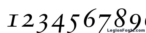 Garamond Retrospective OS SSi Normal Font, Number Fonts