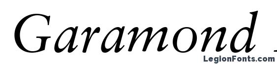 Шрифт Garamond Retrospective SSi Italic, Все шрифты
