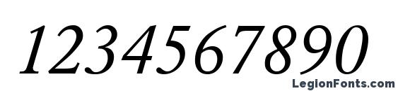 Garamond Roman Italic Font, Number Fonts