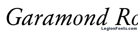 Garamond Roman Italic Font