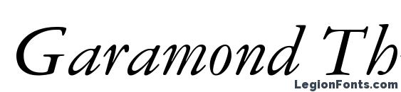 Garamond Three LT Italic Font