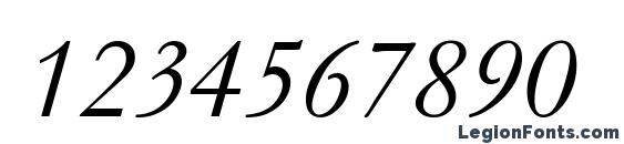 Garamond Курсив Font, Number Fonts