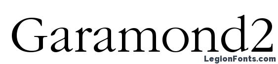 Garamond2 Cyrillic Font