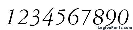 Garamond3LTStd Italic Font, Number Fonts