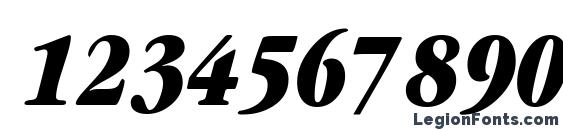 Garamondblackcondssk bold italic Font, Number Fonts