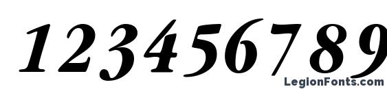 Garamondblackcondssk italic Font, Number Fonts