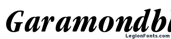 Garamondblackcondssk italic Font