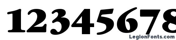 GaramondBookATT Bold Font, Number Fonts