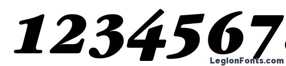 GaramondBookATT BoldItalic Font, Number Fonts