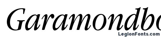 Garamondbooknarrowc italic Font, OTF Fonts