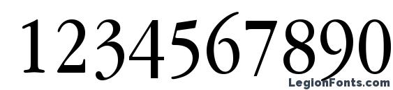 GaramondBookNarrowCTT Font, Number Fonts