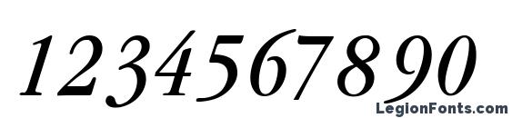GaramondCond Italic Font, Number Fonts