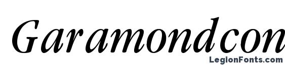 Garamondcond light italic regular Font