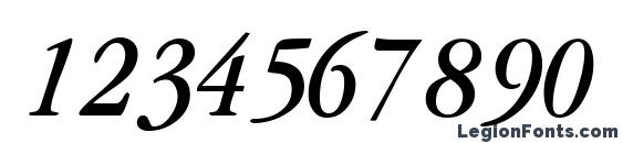Garamondcondssk italic Font, Number Fonts