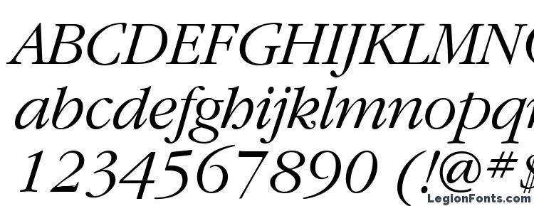 глифы шрифта GaramondETT Italic, символы шрифта GaramondETT Italic, символьная карта шрифта GaramondETT Italic, предварительный просмотр шрифта GaramondETT Italic, алфавит шрифта GaramondETT Italic, шрифт GaramondETT Italic