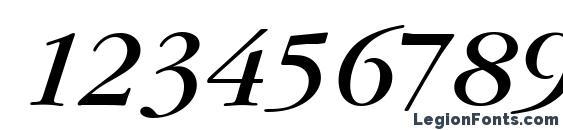 GaramondItcTEE Italic Font, Number Fonts